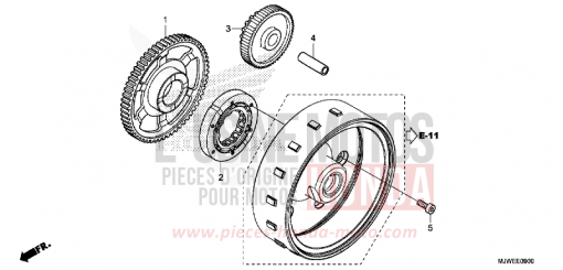 EMBRAYAGE DE DEMARRAGE CBR500RAJ de 2018